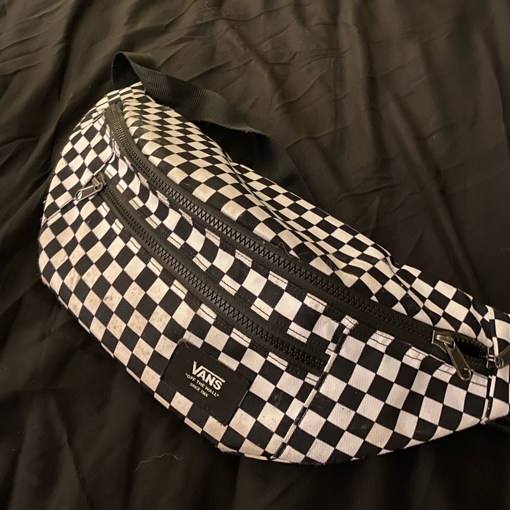 checkered vans cross body bag